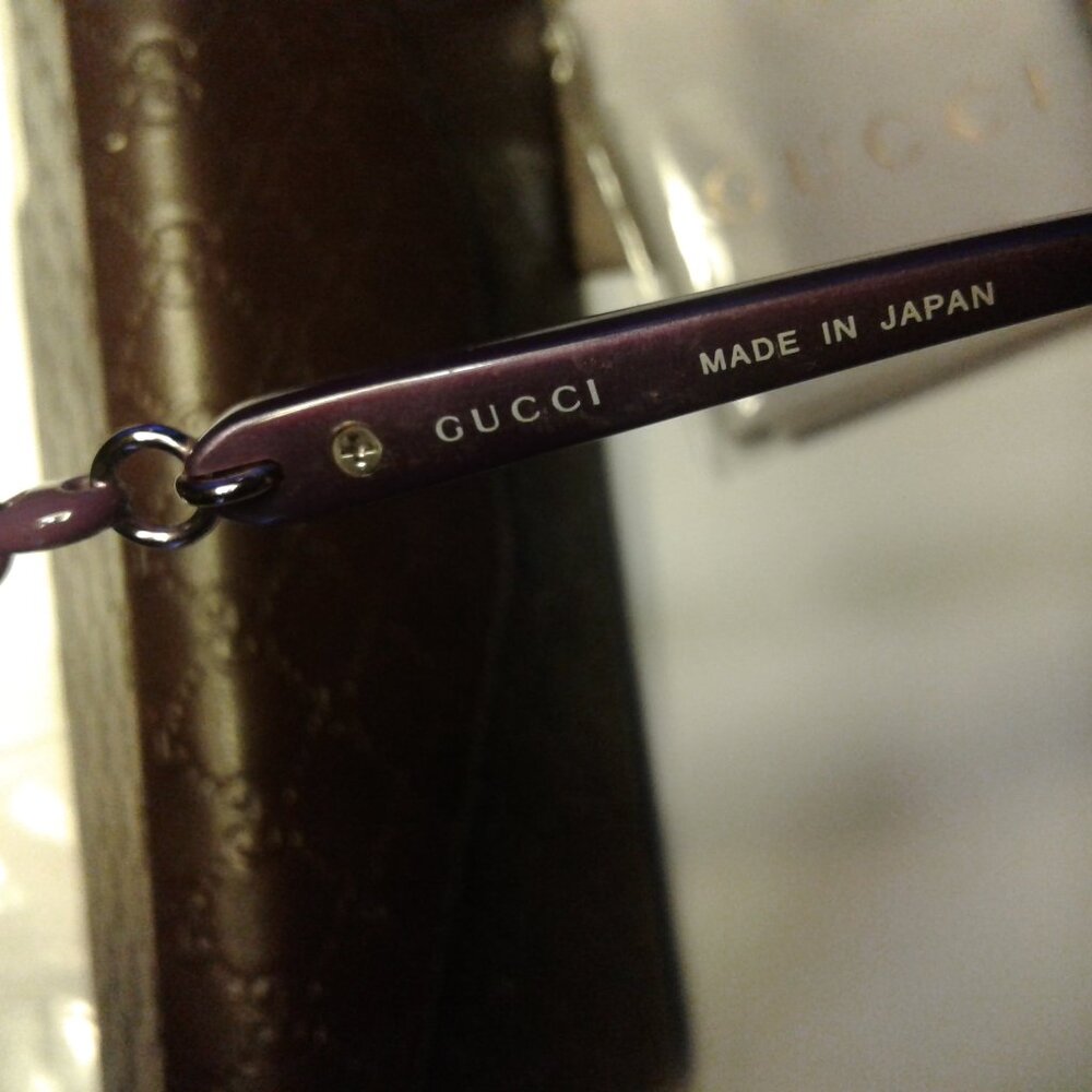 NEW! Gucci Purple Eyeglasses - Picture 14 of 16